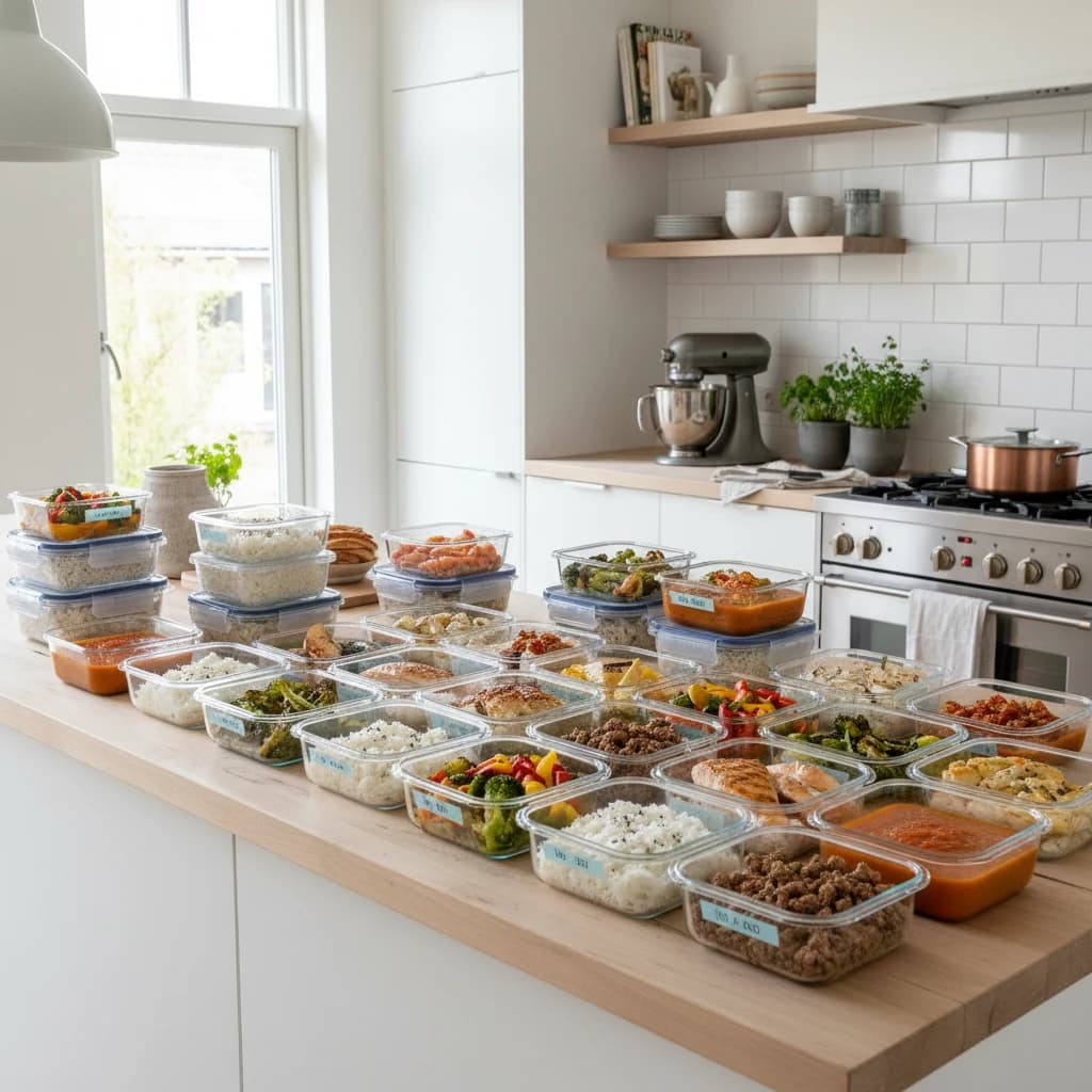 Batch cooking voor gevorderden: 4 avonden eten in 2 uur