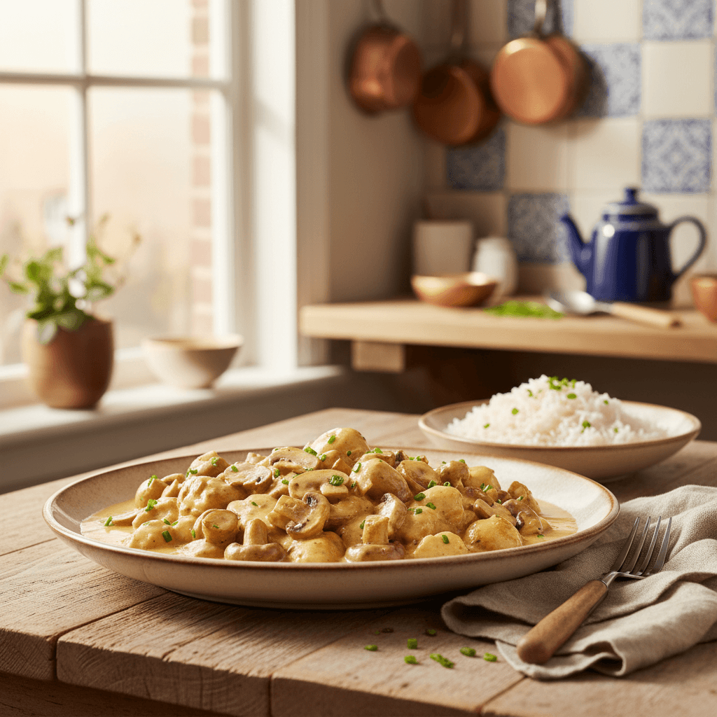 Wat kan ik maken met kip en champignons?